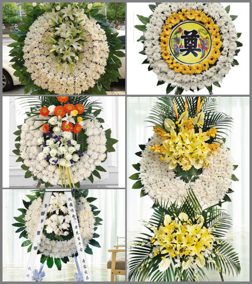 山东济宁泗水县泗张镇石龙嘴村花圈速递